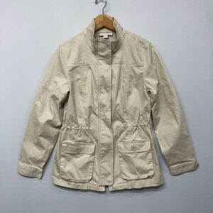 Coldwater Creek Women Full Zip Anorak Jacket Size 4-6 Cotton Blend M213 -15